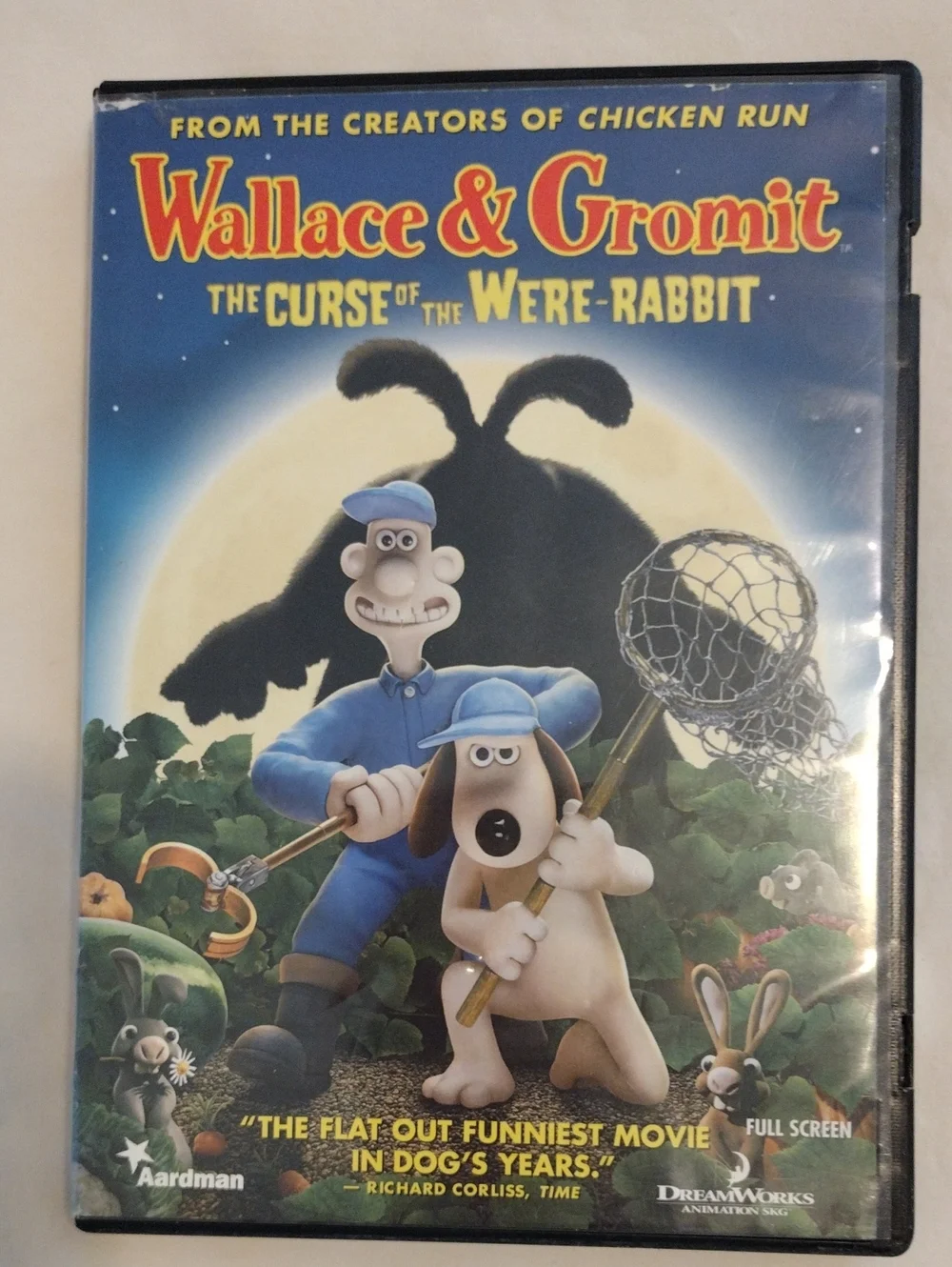 Dreamworks Wallace & Gromit DVD — Blue and Yellow Artwork